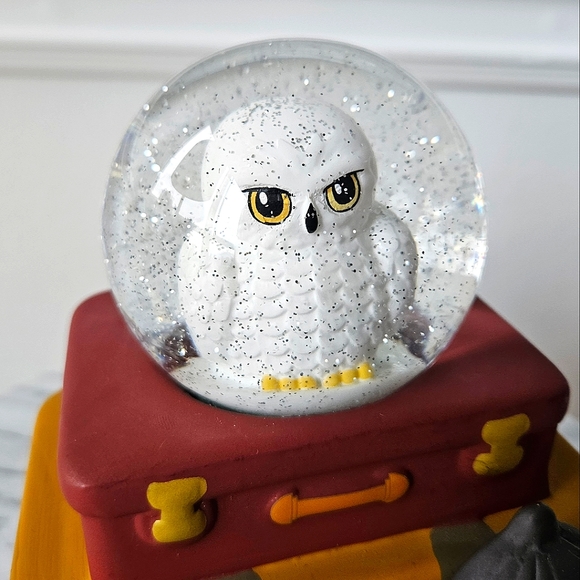 Harry Potter Hedwig Owl Glitter Snowglobe trinket Jar - Picture 4 of 8